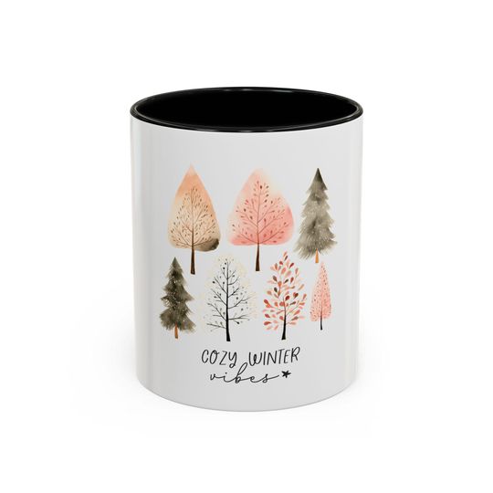Discover Cozy Winter Christmas Mug, Christmas Gift, Happy Christmas Mug, Accent Coffee Mug (11, 15oz)