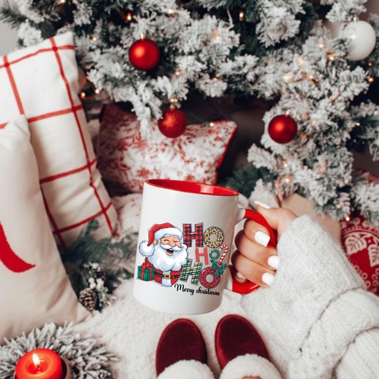Discover Ho Ho Ho Santa Mug | Christmas Coffee Mug | Funny Holiday Cup | Santa Claus Mug | Cocoa Mug | Christmas Gift for Her or Him