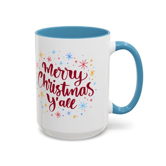 Discover Christmas Coffee Mug, Holiday Mug, Festive Drinkware, Merry Christmas Yall Mug, Christmas Gift Mug
