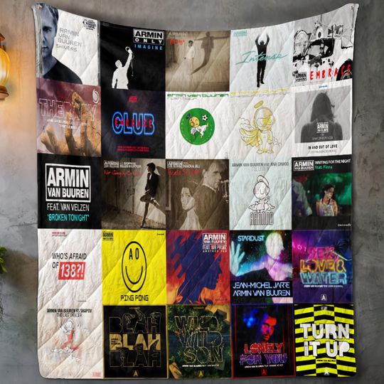 Discover Armin Van Buuren Quilt Blanket, Lover Armin Van Buuren Quilt Blanket, DJ Bedding Blanket, Christmas Bedding Blanket, Home Decor Gift.