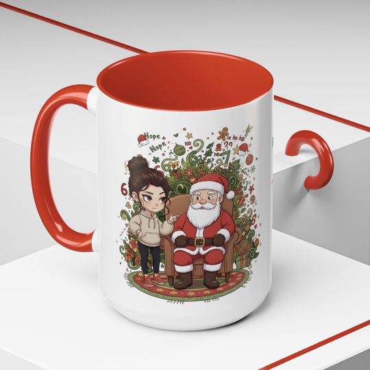 Funny Sarcastic Christmas Mug: TikTok 6 7 Trend