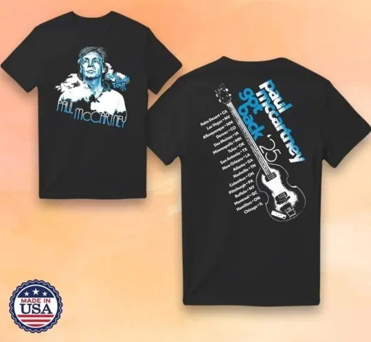 Discover P McCartney Got Back Tour 2025 Unisex T-Shirt Concert Gift