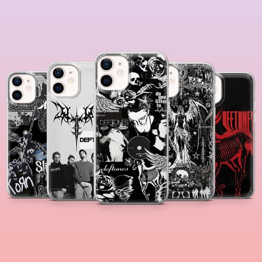 Discover Deftone Gothic Rock Band Phone Case for iPhone 12-17 Pro