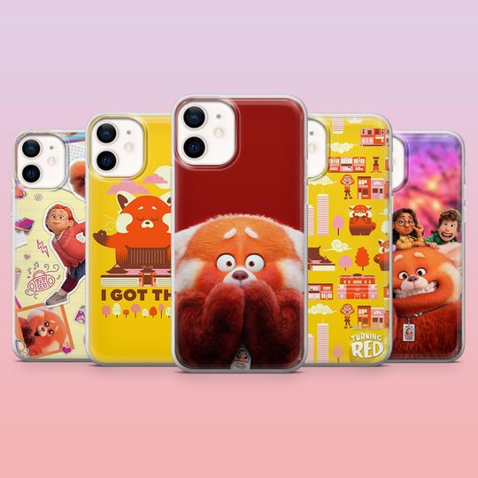 Turning Red Panda Phone Case for iPhone 17 Pro, 16, 15, 14, 13, 12