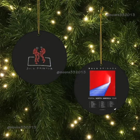 Discover Balu Brigada 2025 North America Tour Ceramic Ornament - Collectible Band Gift