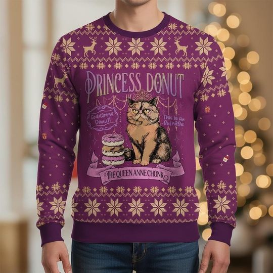 Discover Princess Donut And Mongo Ugly Sweater, Mongo And Donut Sweater, Dinosaur Ugly Sweater, Dungeon Crawler Carl Sweater, Christmas Gift