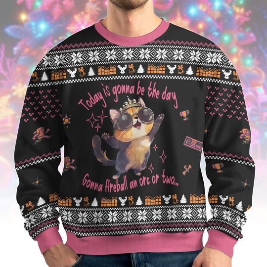 Princess Donut Ugly Sweater, Dungeon Crawler Carl Christmas Sweater, Bookish Ugly Sweater, Mongo And Donut Xmas Sweater, Christmas Gift