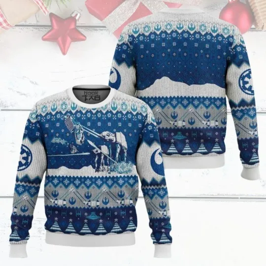 Discover AT-AT Walker StarWars Ugly Sweater, Snow Walker Ugly Christmas Sweatshirt,Disney