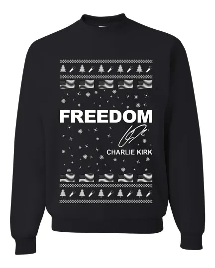 Discover Freedom, Political Activist Ugly Christmas Sweater Unisex Crewneck Sweatshirt