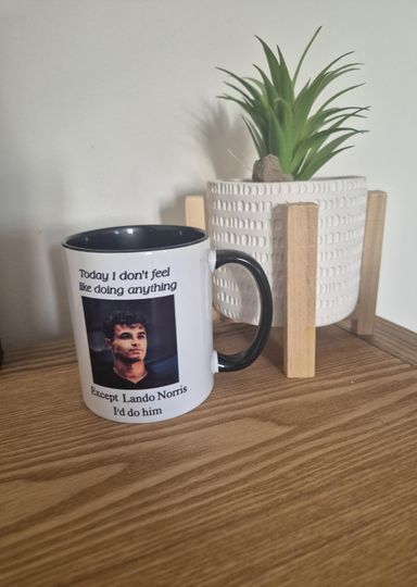 Lando Norris mug - Today I Don't Feel Like Doing Anything Except Lando Norris I'd Do Him Unique Design Coffee Cup | Formula fans |
