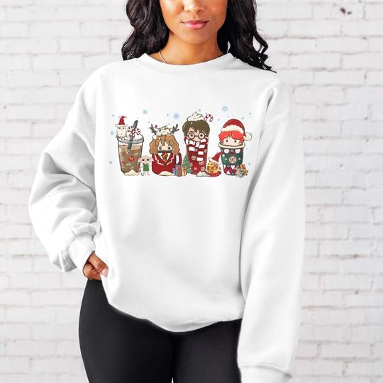 Discover Wizard Christmas Latte Sweatshirt - Holiday Sweatshirt
