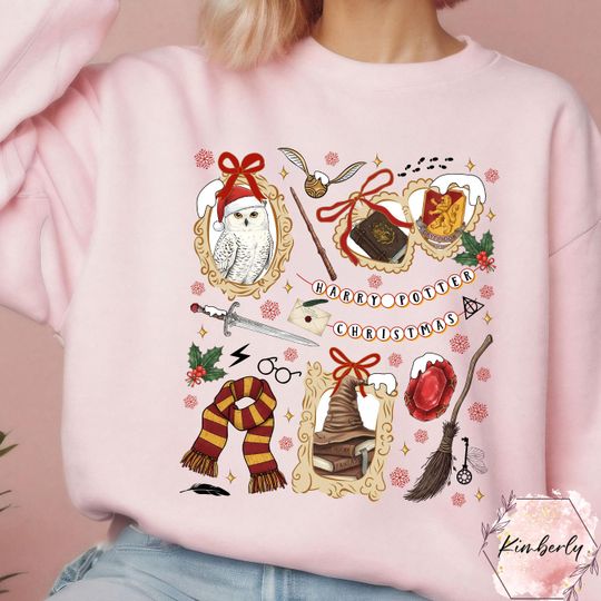 Coquette Festive Magic School Shirt, Merry Christmas Ya Filthy Muggle Shirt, Funny Wizard Christmas Shirt, Magical Holiday Shirt,Cute Winter