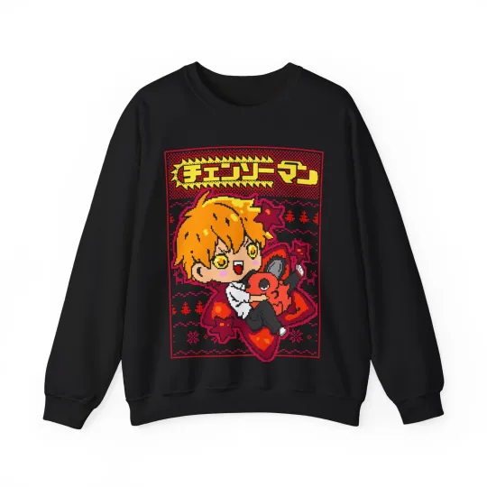 Discover Christmas Anime Crewneck Sweatshirt - Cozy Gift for Fans, Unisex Sweatshirt