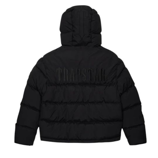 Discover Trapstar Irongate Puffer Jacket with Detachable Hood Men’s Winter Outerwear Shiny Black