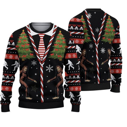 Bigfoot Christmas Ugly Christmas Sweater