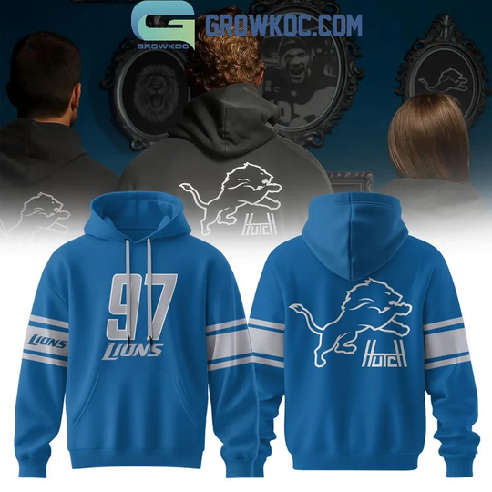 Detroit Lions 97 Hutchinson Hoodie Shirt