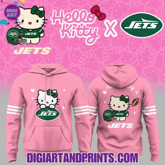 Discover New Season 2025 Hello Kitty x Jets Hoodie