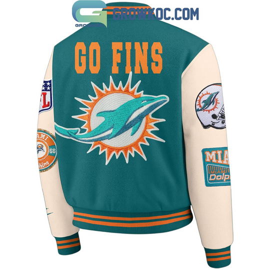Miami Dolphins Est 1966 Baseball Jacket