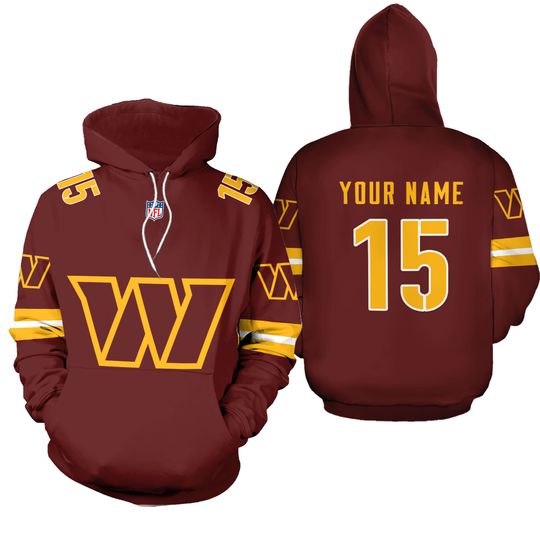 Personalized Washington Football Hoodie 2025 Pullover Unisex Christmas Gift