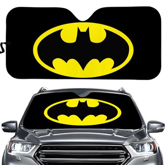 Superhero Batman Car Sun Shade Reflective Visor Windshield Block UV Ray Foldable