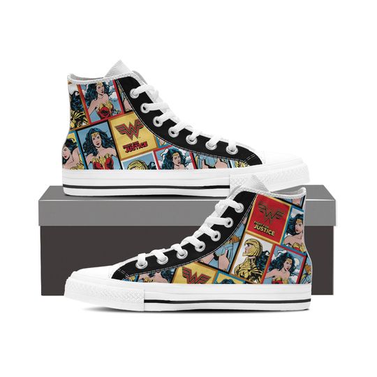 Wonder Woman high top sneakers