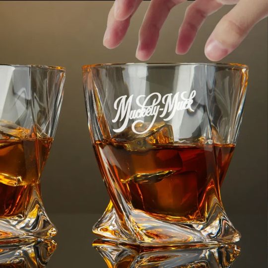 Explore Twisted Whiskey Glasses
