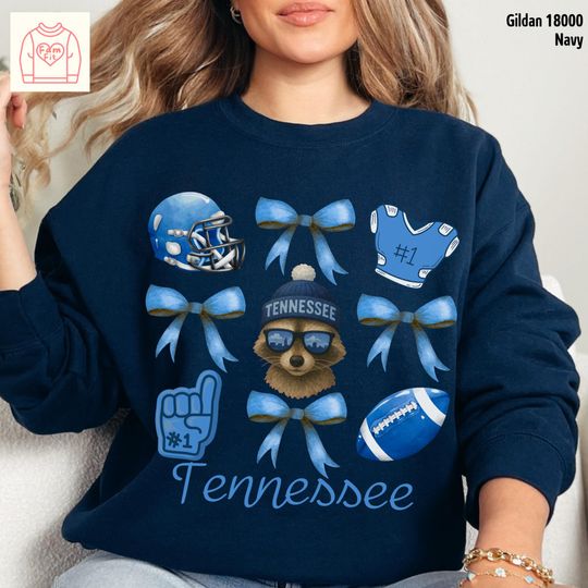 Discover Tennessee Titan Football Team Sweatshirt, Coquett Bow Sweatshirt, Gift for Fan