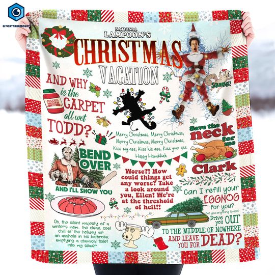 Christmas Vacation Blanket, National Lampoon's Christmas Vacation Blanket, Clark Griswold Christmas Gift