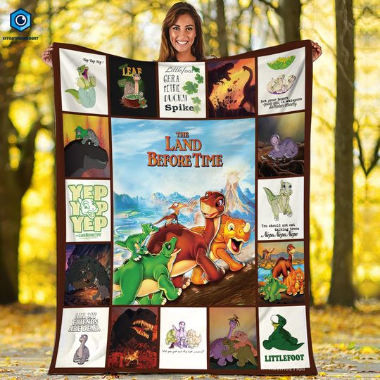 The Land Before Time Fleece Blanket, The Land Before Time Characters Blanket, Christmas Gifts