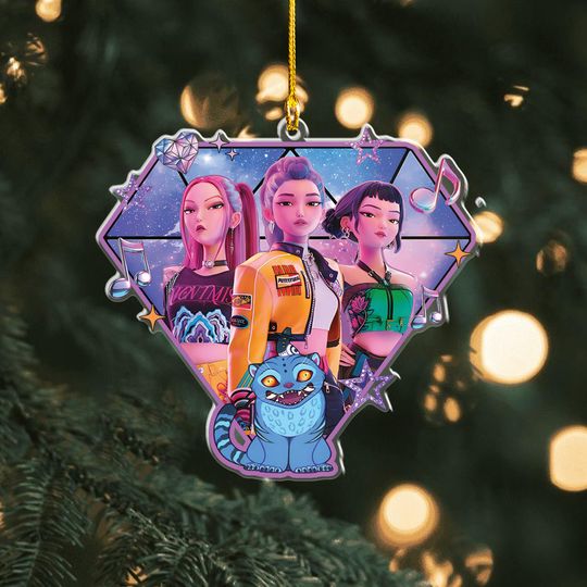 Discover Personalized Huntrix Christmas Acrylic Ornament