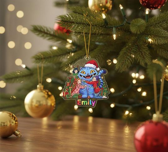 Discover Personalized Huntrix Christmas Acrylic Ornament, Custom Name Kpop Demon Hunter, Decor Gift for Huntrix Fan, Xmas Ornament