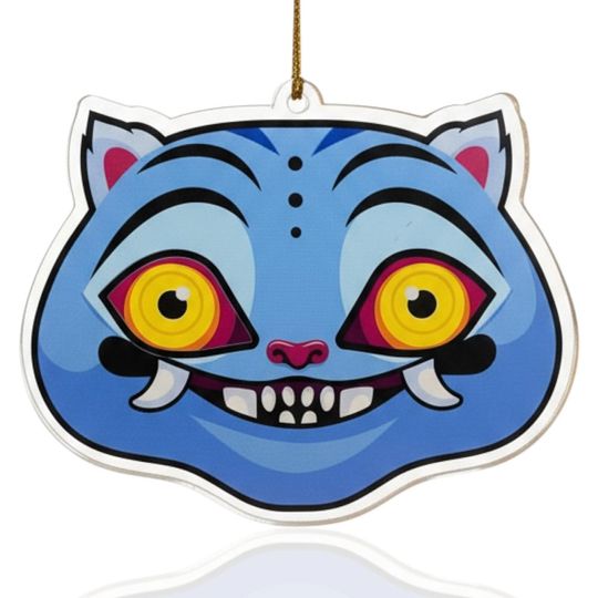 KPop Demon Hunters Derpy Tiger Ornament  Cute AnimeInspired Holiday Decoration for Fans | Christmas Tree Ornaments