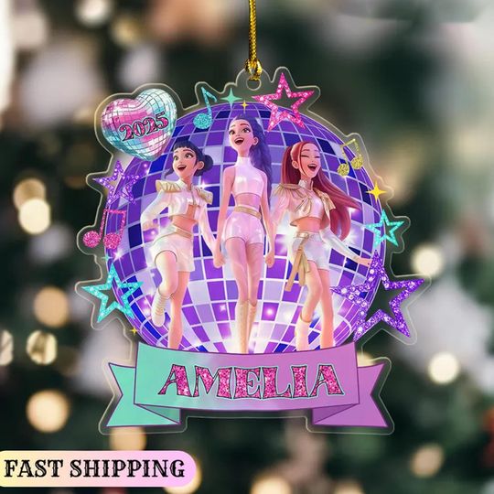 Discover Personalized Huntrix Christmas Acrylic Ornament,Huntrix Christmas Ornament