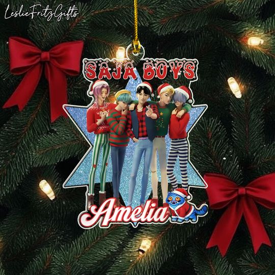 Personalized Saja Boys Christmas Ornament, Demon Hunters Custom, Saja Boys