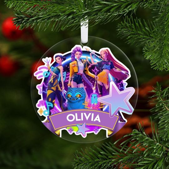 Discover Personalized KPOP Ornament, Demon Hunters Christmas Ornament, Gift For Her, Gift For Teen
