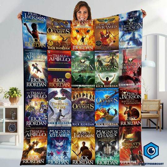 Rick Riordan Books Blanket | Percy Jackson Fleece Blanket | Heroes Of Olympus