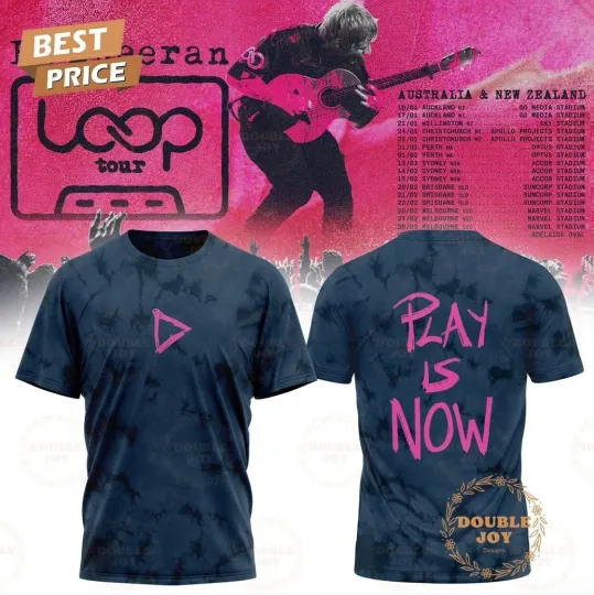 Discover Ed Shee x LOOP Tour 2025 PLAY IS NOW 3D T-Shirt