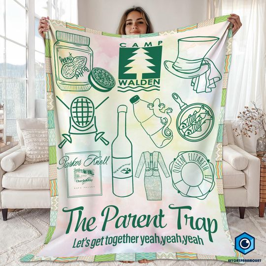 Discover The Parent Trap Camp Walden Blanket, Parent Trap Blanket, Hallie Annie Parker Birthday Gift, Camp Walden Blanket for Sofa