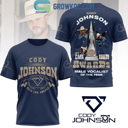 Discover Cody Johnsonn 59th CMA Awards 2025 Blue 3D T-Shirt