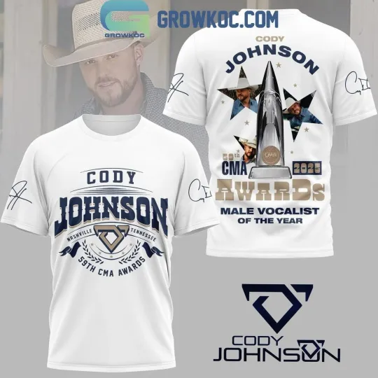 Discover Cody Johnsonn 59th CMA Awards 2025 White 3D T-Shirt