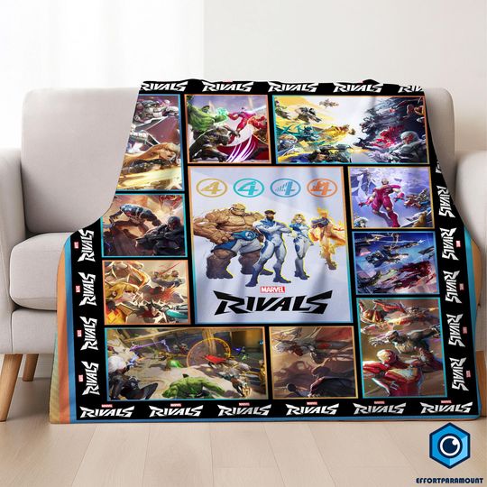 Discover Fantastic Four M-C-U Rivals Blanket, Fantastic Four Blanket, Video Games Gifts, Super Heroes Blanket, Fantastic Four First Steps 2025