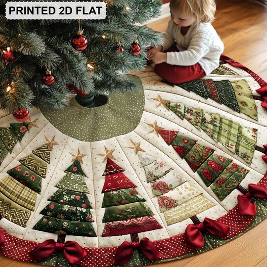 Discover Family Christmas Tree Skirt for Holiday Decor and Keepsake Gift