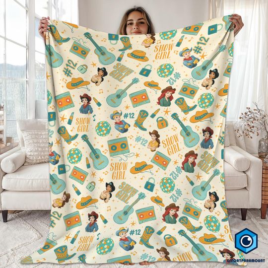 Discover Disneyland Princess Blanket, Princess Blanket Gift, Life of a Princess, Music Lover Blanket, In My Era Blanket, Country Music Fan Gift