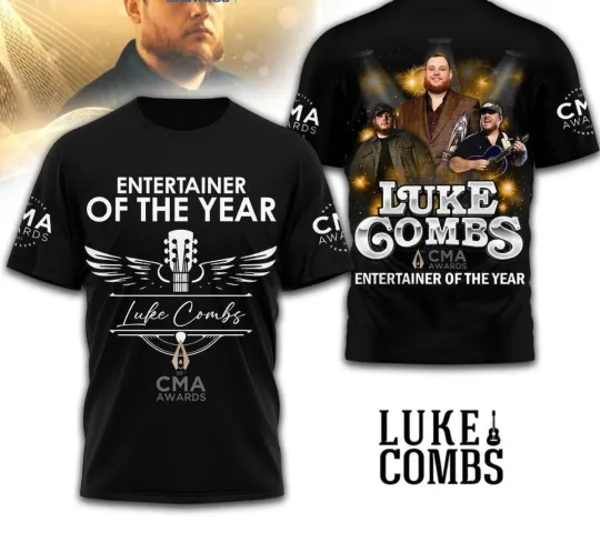 Discover Lukee Comb Entertainer Of The Years CMA Awards 3D T-Shirt