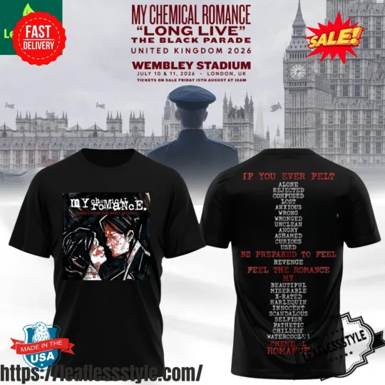 My Chemical Romance Long Live The Black Parade 2026 3D Shirt