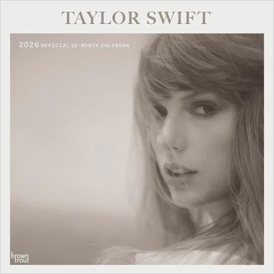Discover Taylorr Swifts OFFICIAL | 2026 12x24" Square Wall Calendar | Plastic-Free