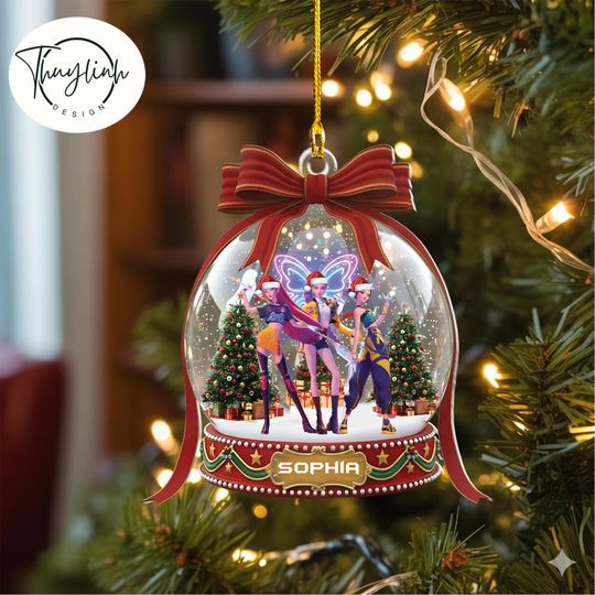 Discover Personalized Demon Hunters Ornament, Huntrix Christmas Ornament