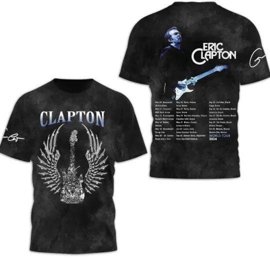 Eric Clapton World Tour AOP 3D Unisex T-Shirt
