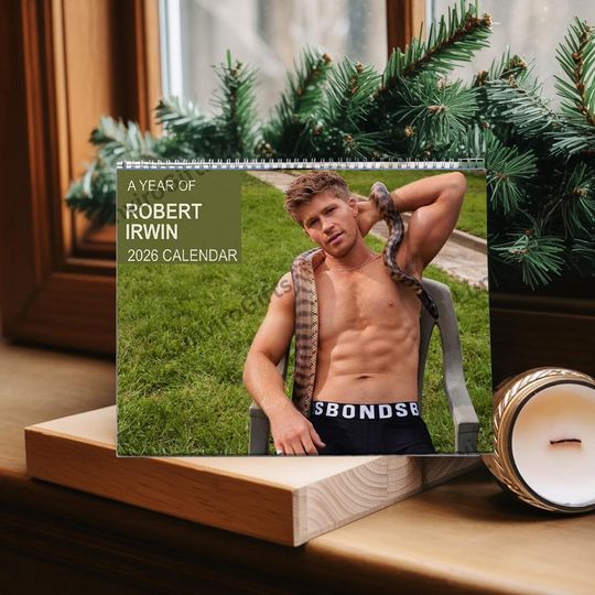 Discover Robert Irwin 2026 Wall Calendar, Robert Irwin Fan Gift for Fan Merchandise, Robert Irwin Wildlife Photographer Calendar, Animal Lover Gift