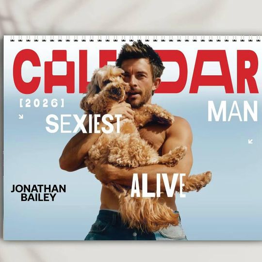 Jonathan Bailey 2026 Calendar | 2026 Wall Calendar | New Year Gift for Fans | Jonathan Bailey 2026 Calendar | Monthly Planner Holiday Gift